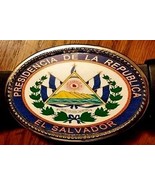 EL SALVADORE  Epoxy Belt Buckle - NEW - $16.78