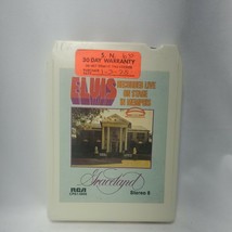 Elvis Presley Recorded Live On Stage In Memphis Dated Sticker 1/75 8-Track Tape - £14.32 GBP