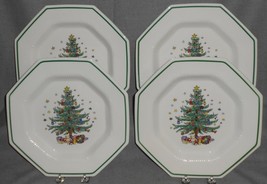 Set (4) Nikko Christmastime Pattern Dinner Plates Made In Japan - $79.19