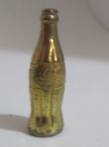 Coca-Cola Miniature Gold 1  1/2 inches Bottle - £0.78 GBP