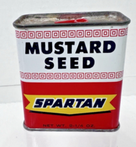 Vintage Spartan Mustard Seed Spice Tin 2 1/4 oz Good Shape - $341.20 MXN