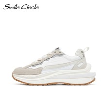 Sneakers Women Flat Platform Sneakers Fashion Splicing Casual Round toe Thick bo - £84.19 GBP