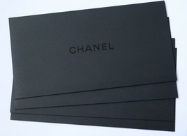 4 Authentic CHANEL Black Envelope 22cm x 11cm Sleeve Presentation Envelopes Lot - £7.95 GBP