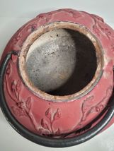 Cast Iron Tea Pot with Lid Cardinal and Leaf Pattern image 6