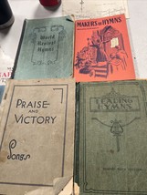 LOT OF 4 Vintage Hymnals Song Books Hymn Books Choir Songbooks - £18.68 GBP