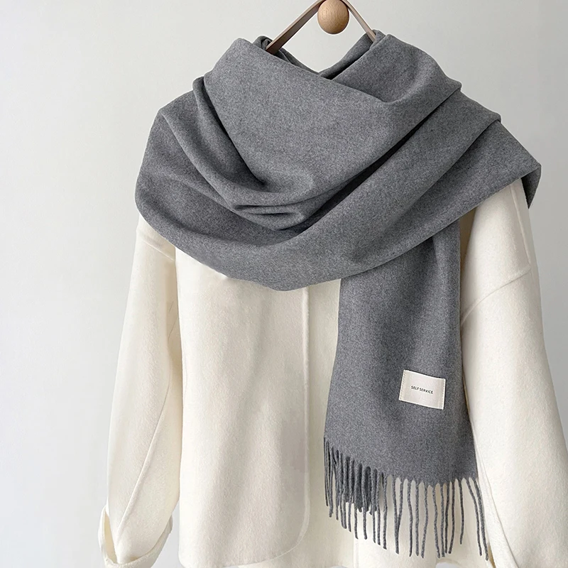 Women’s Winter Scarf: Soft Imitation Cashmere Shawl &amp; Wrap (Grey) - $13.10
