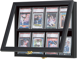 Baseball Card Display Case - 8 Graded Sports Card Display Frame - Holds - $88.10