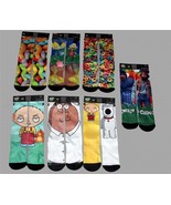 Odd Sox ARNOLD*FRUIT FROOT LOOPS*CHEECH &amp; CHONG*FAMILY GUY Etc Crew Sock... - $14.99