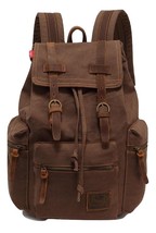 New fashion men&#39;s backpack vintage canvas backpack school bag - £67.86 GBP