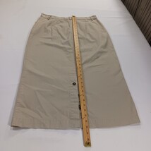 Christopher & Banks RN#63823 Women's Tan/Khaki Cotton Denim Skirt Size 12 image 5