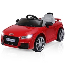 Audi 12-Volt Battery-Powered Ride-On Red 2 Speed Reverse Remote Music Kids Toy