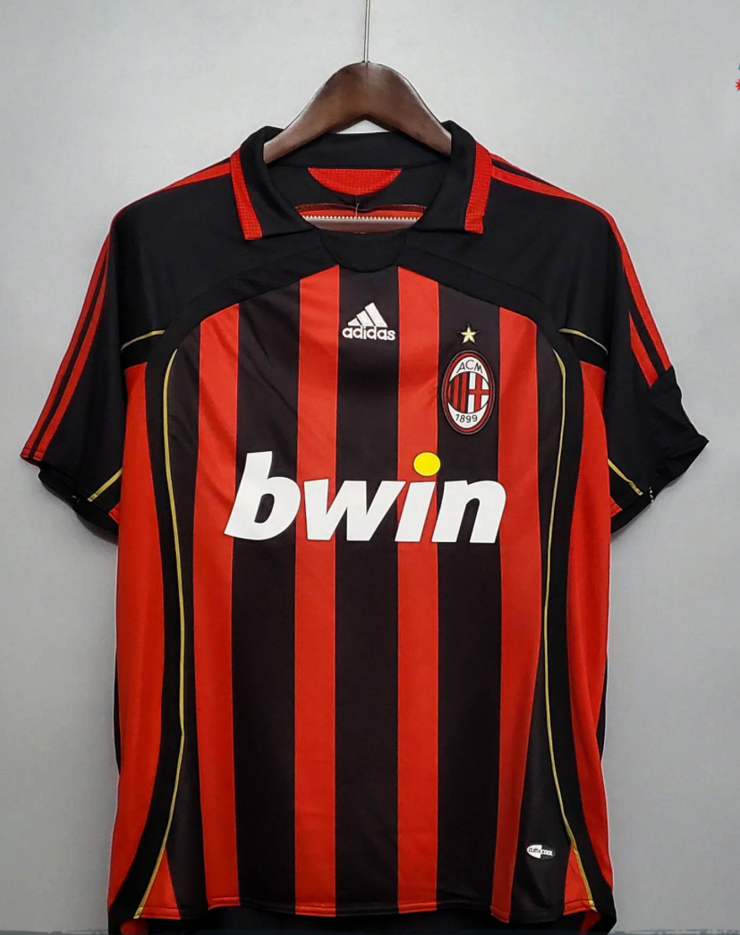 AC MILAN HOME JERSEY 2007 (RETRO )MALDINI #3// FREE SHIPPING