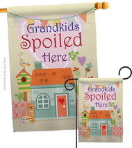 Grandkids Spoiled Here - Impressions Decorative Flags Set S115003-BO - £45.93 GBP