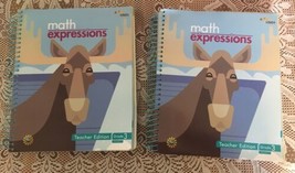 Math Expressions Teacher Edition Volume 1 &amp; 2 Grade 3 TE SET LOT HMH Mathematics - £79.12 GBP