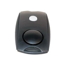 Black Mini Personal Alarm with Keychain, LED flashlight, and Belt Clip - $16.00