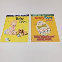 Vintage Whitman Baby s First Book Wipes Clean 2 ~ Baby Sees &amp; Nursery Rhyme Land - £7.80 GBP