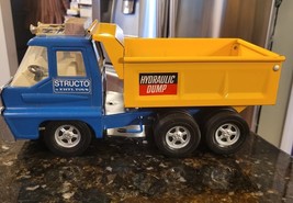 Vintage Ertl Toys Structo Hydraulic Dump Truck Blue And Yellow 1960s 13”... - $79.95