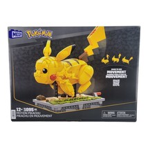 Mega Nintendo Pokemon Motion Pikachu Building Toy 1095 Pieces Running Movement - £79.89 GBP