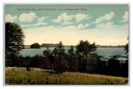 Islands and Lake Nippenicket Bridgewater Massachusetts MA 1910 DB Postcard S10 - £14.02 GBP