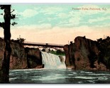 Passaic Falls and Bridge Paterson New Jersey NJ UNP DB Postcard W11 - $4.04