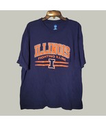 Illinois Fighting Illini Shirt Mens XL Blue Short Sleeve NCAA Casual  - £10.35 GBP