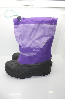 Columbia Powderbug Plus II Boots in Emperor, Paisley Purple Youth Size 3 Item image 3