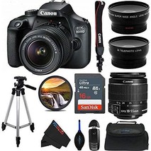 Pixibytes Eos 4000D Dslr Camera With 18-55Mm F/3.5-5.6 Iii Lens With, Renewed - $440.99