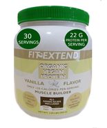 Vegan Protein Powder 30 Servings Organic Vanilla 22G Plant Protein Low 1... - $28.99