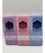 (3) FHI HEAT UNbrush Wet/Dry Vente Detangle Brush Pastel Purple Blue Pin... - $13.70 CAD