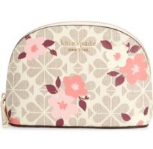 Kate Spade Flower cherry blossom Small Dome pouch  Cosmetic Case ~NWT~ - £55.93 GBP