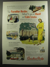 1953 Canadian Pacific Ad - The Canadian Rockies belong to you at Banff - £14.78 GBP
