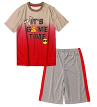 Wonder Nation Boys Sleepwear Shirt &amp; Shorts X-Small (4-5) It&#39;s Game Time Gray - £11.37 GBP