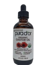 PURA D&#39;OR Organic Castor Oil – 100% Pure, Cold-Pressed Eyelash &amp; Eyebrow... - $13.77