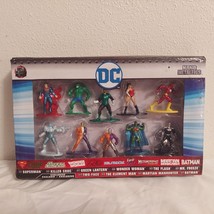 Jada Toys DC Nano Metalfigs 10 Pack Set Diecast Figures Batman Wonder Woman - £10.73 GBP