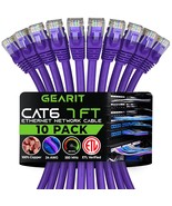 Cat 6 Ethernet Cable 7 ft 10 Pack Cat6 Patch Cable Cat 6 Patch Cable Cat... - £52.35 GBP