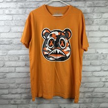 BAWS Men&#39;s Crazy Baws X-Large Orange Short Sleeve Tee Camo Bear - $16.57