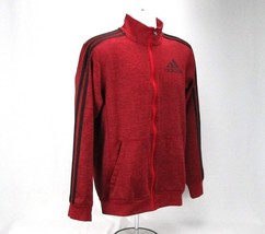 Adidas Men&#39;s Full Zip Sweatshirt Sz M Activewear Red Athletic Fitness  &amp; Sports - £19.73 GBP