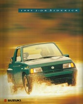 1995 Suzuki SIDEKICK 2-DOOR sales brochure catalog US 95 SUV JS JX - £6.29 GBP