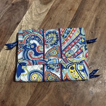 VERA BRADLEY Travel Jewelry Case Folio Book - Marina Paisley - Zip Pockets - $12.00