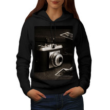 Wellcoda Old Photo Camera Womens Hoodie, Vintage Casual Hooded Sweatshirt - £29.32 GBP