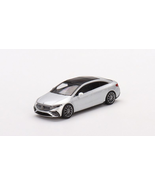 1/64 Mini GT Mercedes-Benz EQS 580 4MATIC Silver Metallic Diecast Model ... - $334.12 MXN