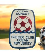 Ocean Sunset Soccer Club Ocean New Jersey Embroidered Patch Red White Blue - $12.36 CAD