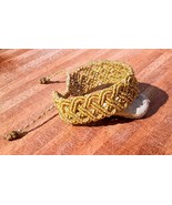   Gold Macrame Bracelet - $30.00