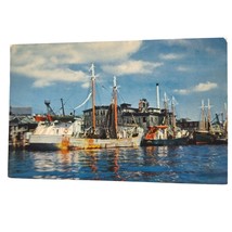 Postcard One Of New England&#39;s Famous Fishing Fleets At Home Port Massachusetts - $6.98