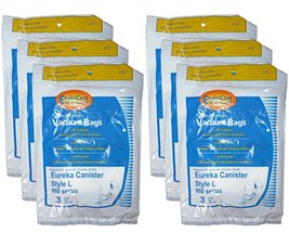 18 Eureka Style L Allergy Micron Filtration Vacuum Bags, Mini Mite Canis... - $24.22