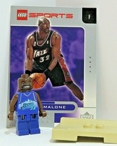 LEGO Sports NBA Jazz Karl Malone #32 2002 Upper Deck Card Base Purple Jersey - £7.72 GBP