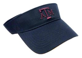 National Cap MVP Texas A&amp;M Aggies Logo Black Curved Bill Adjustable Visor Hat - £22.30 GBP