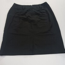 Larry Levine Straight RN#103715 Women's 8 Rear Zipper & Slit Black Pencil Skirt image 9