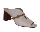 Louise et Cie Womens Belted Mules Cream Leather size 9/40 NEW $128 - $44.50