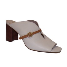 Louise et Cie Womens Belted Mules Cream Leather size 9/40 NEW $128 - $44.50